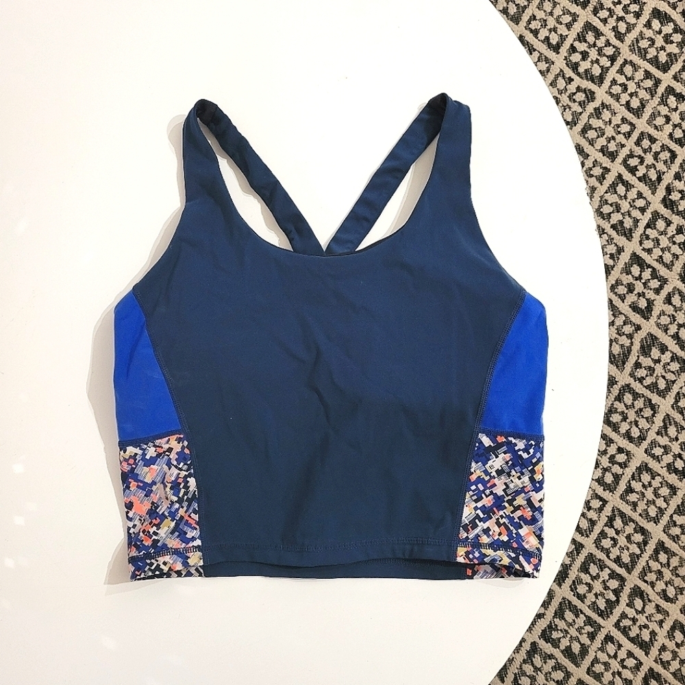 SWEATY BETTY Power Racerback Crop Tank Large